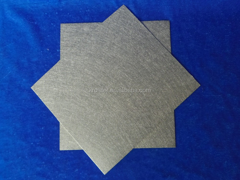 custom size 10 micron stainless steel sintered metal fiber felt