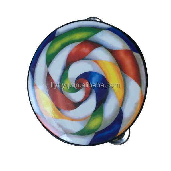 yonghe lollipop tambourine made in china wholesale kids plastic lollipop tambourine
