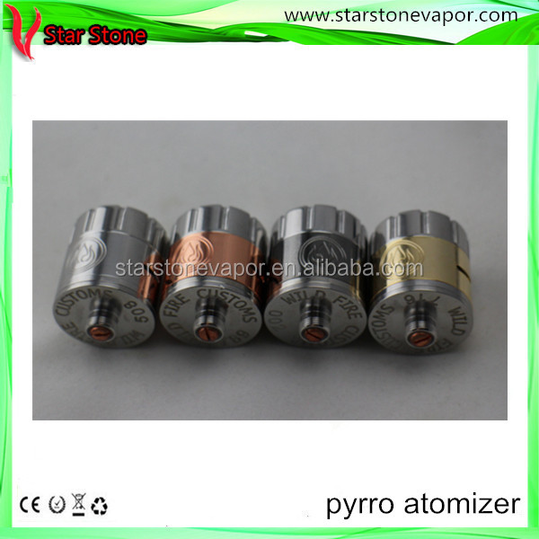 Starstone 2014 New design pyrro rda clone atomizer ecig 1:1 clone pyrro atomizer