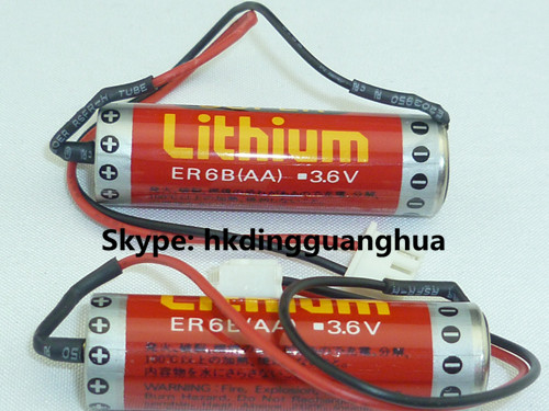 Plcbattaeryer6bmahのリチウム電池aa3.6v1800プラグ付き仕入れ・メーカー・工場
