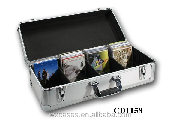 High Quality 50 Cd Disks(10mm)aluminum Cd Dvd Storage Box Wholesales