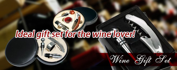 2014 promotio<em></em>nal wine decanter gift set with customized logo printed問屋・仕入れ・卸・卸売り