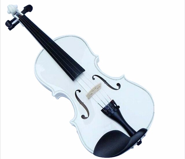 ホワイト バイオリン 1/4 3/4 4/4 1/2 1/8 サイズ利用可能な バイオリン で フルセット (弓、 ロ ジン と ケース) カラフル な バイオリン多く の色利用可能仕入れ・メーカー・工場