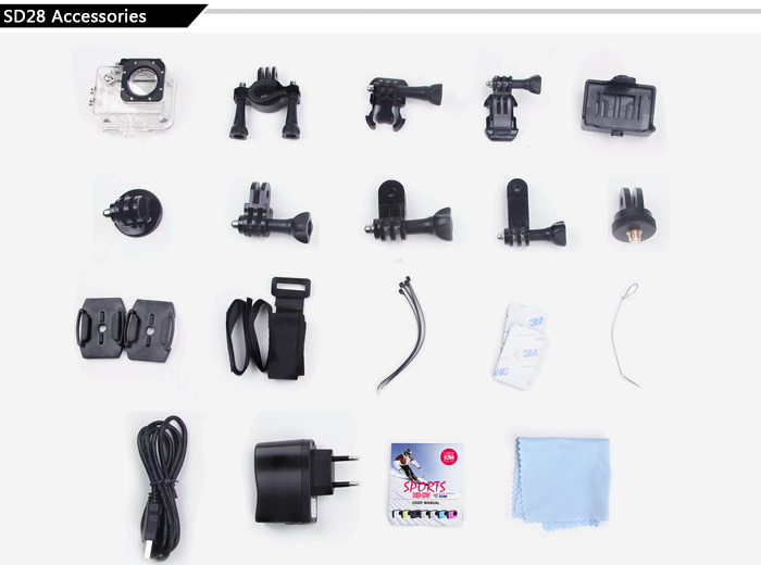 アクションdvカメラ、 ヘルメット用フルhd1080p/バイク/モータとスポーツ問屋・仕入れ・卸・卸売り