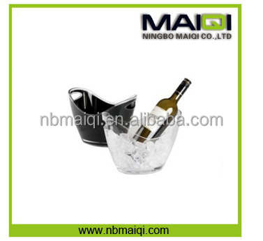 Factory Unique 5L Clear Plastic Champagne Ice Bucket
