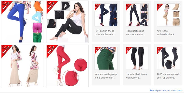 セックスの写真の女性のジーンズ輸出余剰ブランドの衣類の在庫ロット販売仕入れ・メーカー・工場