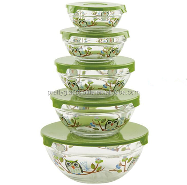 Buy Wholesale China Glass Salad Bowl, Golden Edge, Large Glass Bowl, 4  Different Colors 3 Size For Choosing & Salad Bowl at USD 1.33