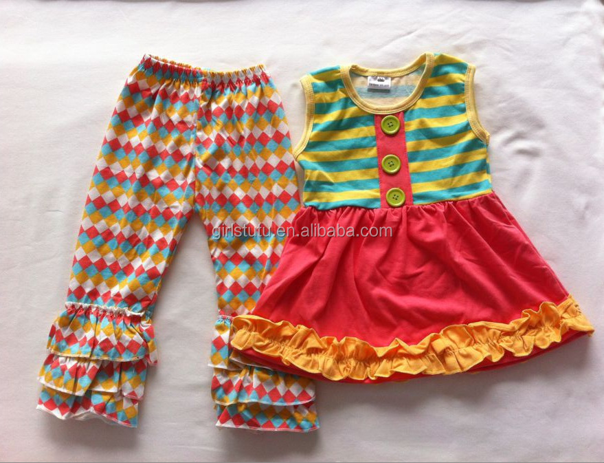 卸売価格2014年persnickety赤ちゃんフロックの設計のための赤のストライプクリスマスパジャマ子供の女の子の服問屋・仕入れ・卸・卸売り