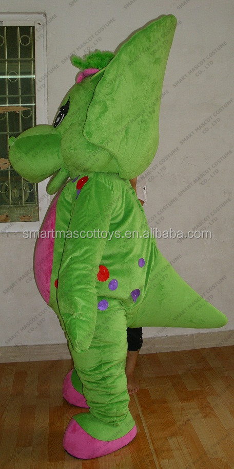 プロの漫画のキャラクターぬいぐるみ恐竜のマスコットの衣裳大人のための緑仕入れ・メーカー・工場