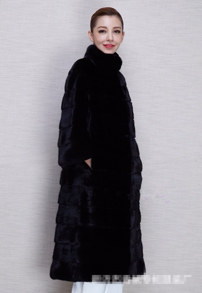 長いキツネの毛皮のコート本物の毛皮柄の自然毛皮のコート仕入れ・メーカー・工場