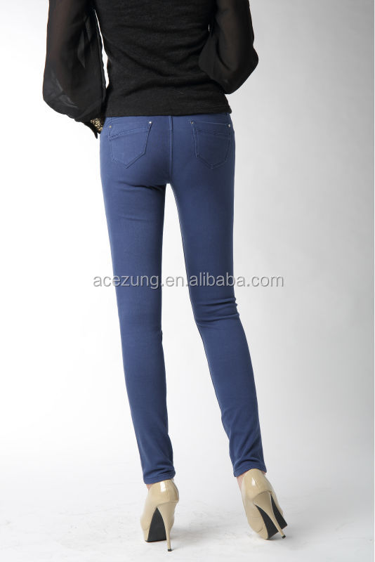 ユニークなスタイリッシュジーンズのズボンの重量を編んだ女性卸売ハイウエストのジーンズの女性のジーンズはストレッチcek0012b問屋・仕入れ・卸・卸売り