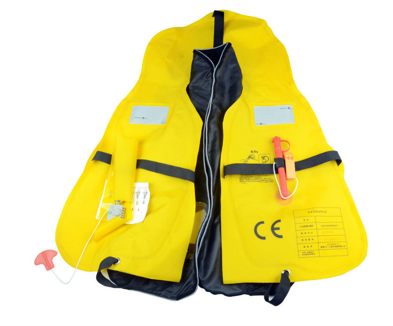 CE認証済み 海用 釣り用 救命胴衣 黒+赤 フリーサイズライフジャケット問屋・仕入れ・卸・卸売り