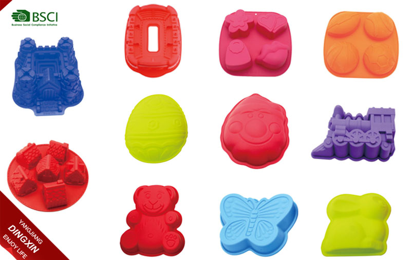 Large tree shape 3d silicone molds for cake decorating