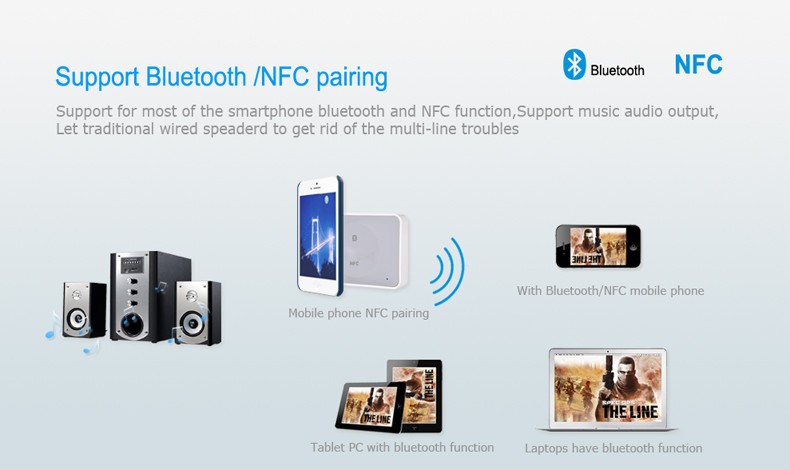 NFC bluetooth audio receiver 01