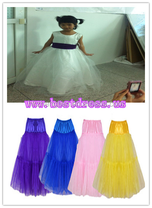 中国卸売bestdress2014年白紫childreningflowergirlのチュールフラワーガールドレススカート問屋・仕入れ・卸・卸売り