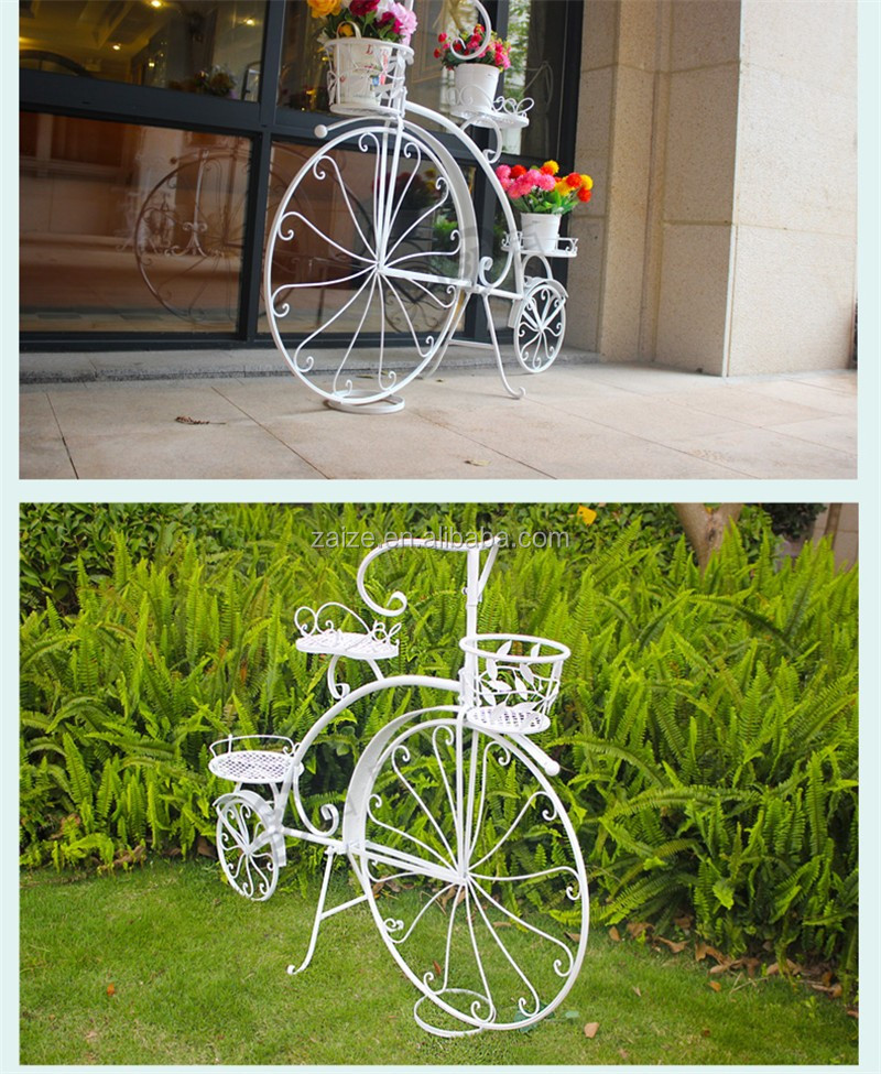 ノスタルジックな家庭菜園の装飾鉄自転車植物スタンド仕入れ・メーカー・工場