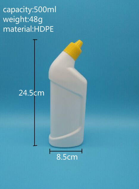 トイレ用洗剤の洗剤ボトルpe/500mlトイレの水のボトルスクリューキャップ/トイレクリーナーボトル仕入れ・メーカー・工場