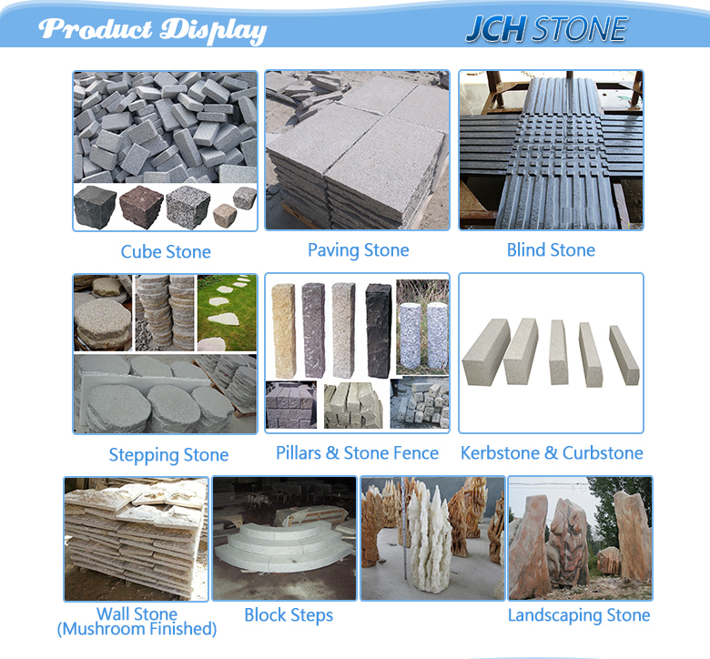 Natural black stepping stone building material