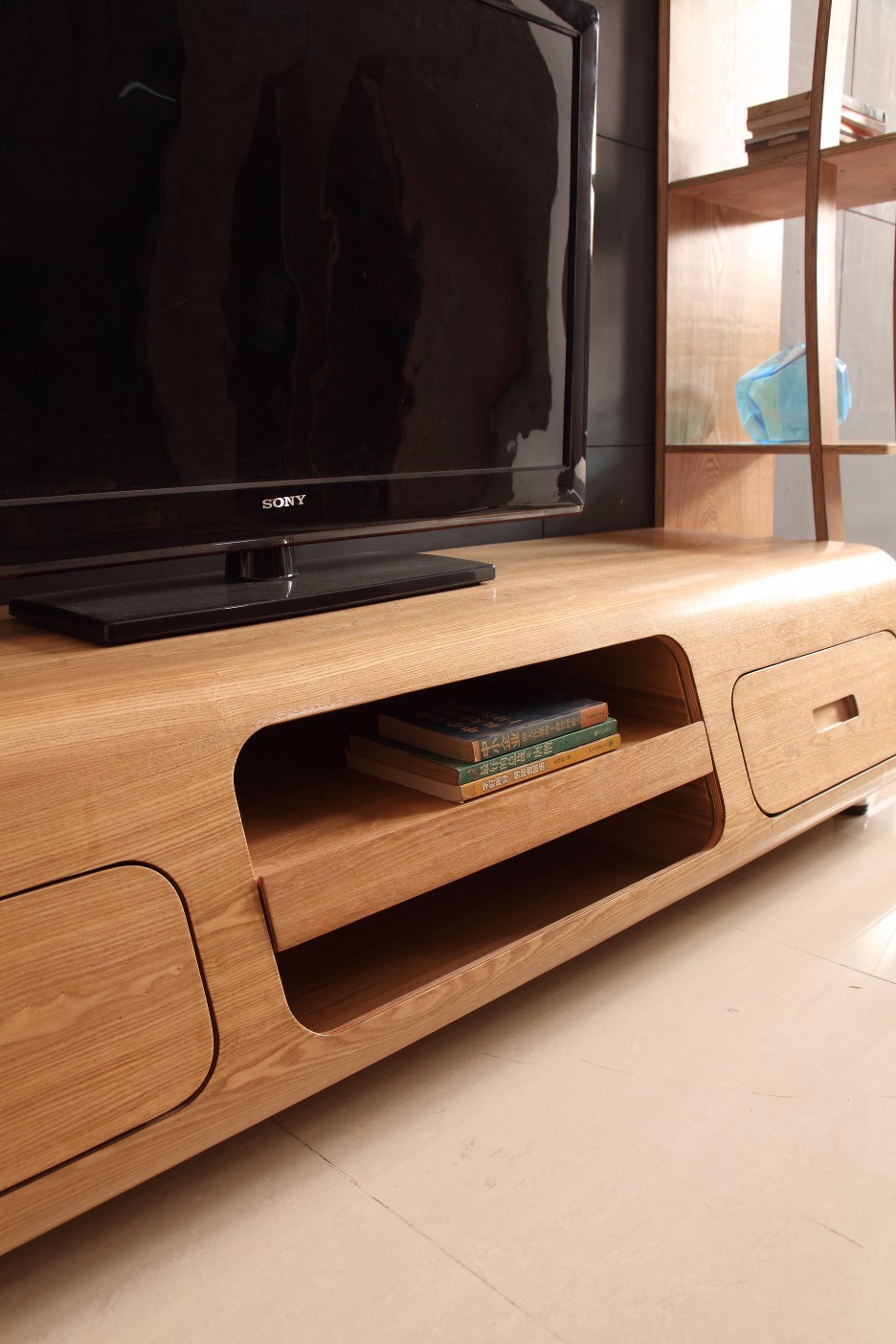 Houten lcd tv hal showcase kast woonkamer meubels ontwerpen houten ...