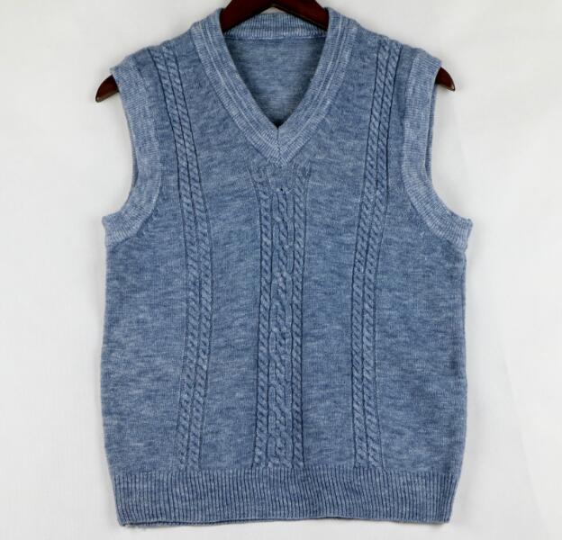 Cheap Mens V Neck Woolen Cable Knittedl Knitted Sweater Vest - Buy