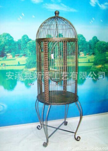 錬鉄製の手工芸品アンティークの正方形の金属の庭の装飾の卸売装飾的な結婚式の鳥かご問屋・仕入れ・卸・卸売り