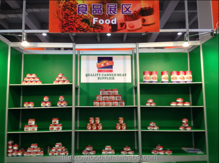 1588g Canned High Quality Pork Luncheon Meat in Round Tin