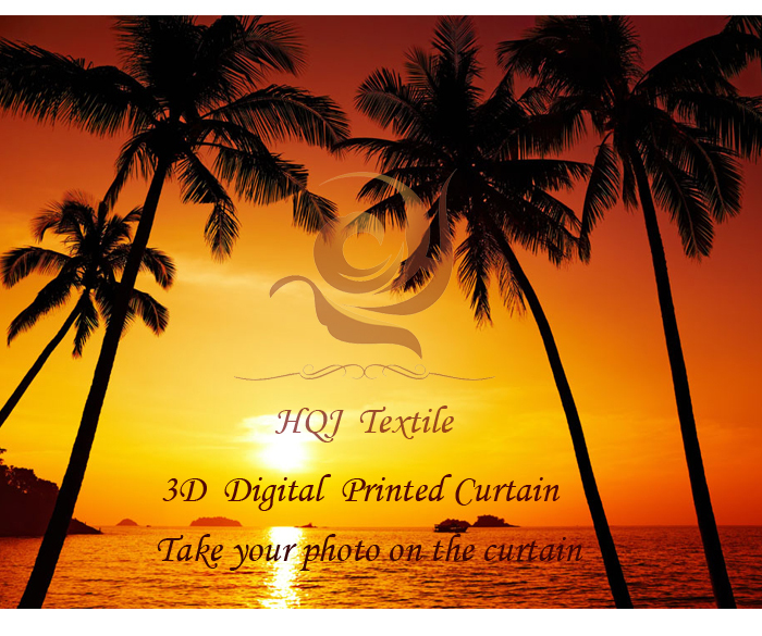 カスタムブラックアウトカーテン3dデジタル印刷3d3d写真のカーテン窓のカーテン問屋・仕入れ・卸・卸売り
