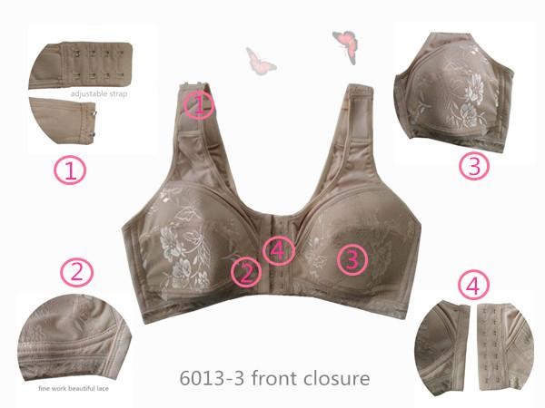 ONEFENG 6031 Front Closure Vest Design Mastectomy Brassiere for Silicone Breast  Prosthesis Silicon Boobs - AliExpress