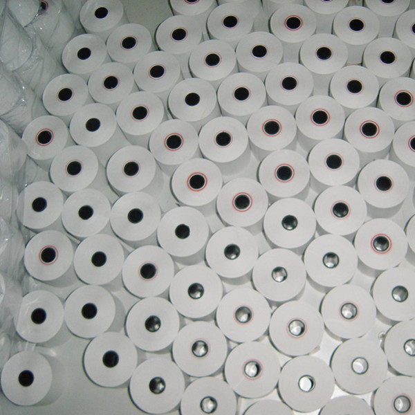 12*17 White Plastic Core Thermal Paper Cash Register Paper