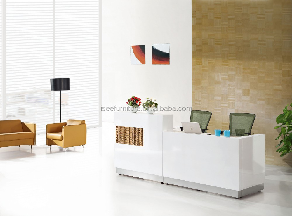 Hotel Reception Uniform Counter Dimensions Design Modern Ie106