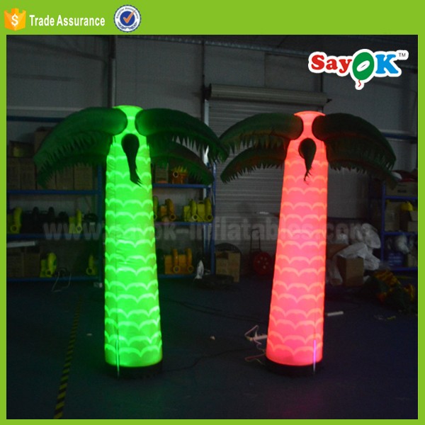 Outdoor Giant Led Inflatable Christmas Palm Tree Stand Light Decoration
