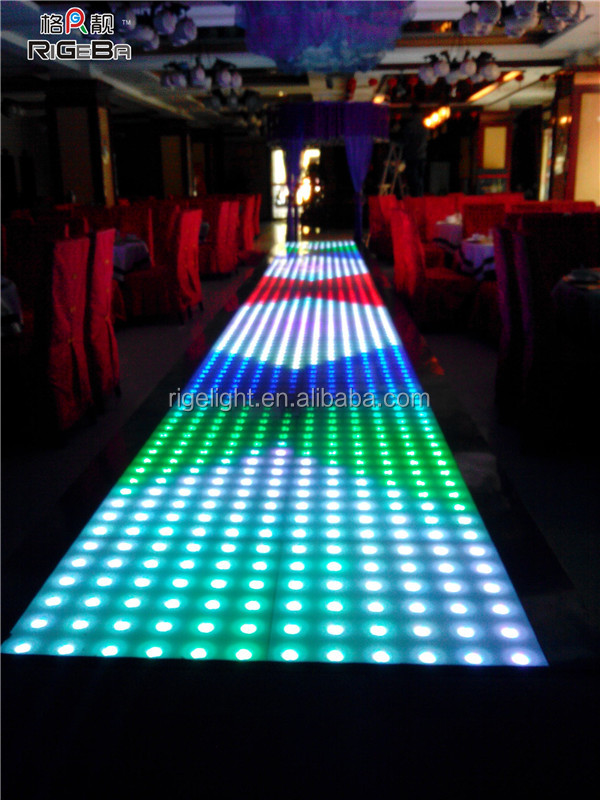 6060cmledのダンスフロア、 結婚式のledのフロアタイル、 の光フローリングの上階問屋・仕入れ・卸・卸売り
