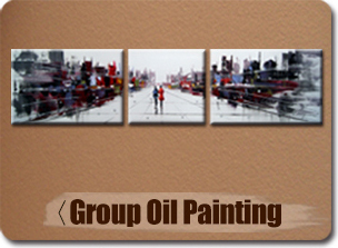 近代的なグループ2015抽象的なキャンバスの油絵問屋・仕入れ・卸・卸売り