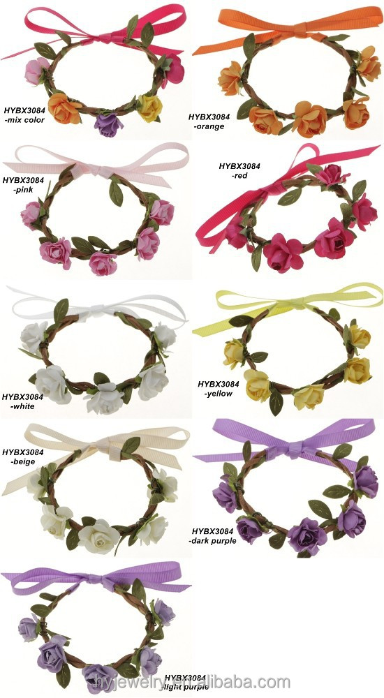 bijoux de mode violet bracelet fleur artificielle cadeau de promotion ...