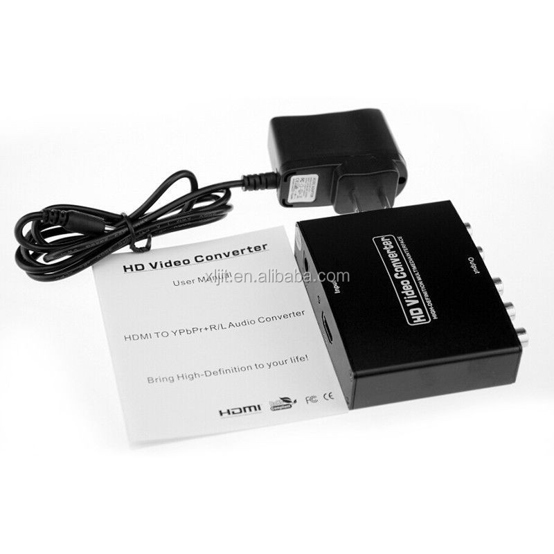 Hdmi へ の rgb コンポーネント (ypbpr の) ビデオ + r/l オーディオ アダプタ コンバータ hd テレビ仕入れ・メーカー・工場