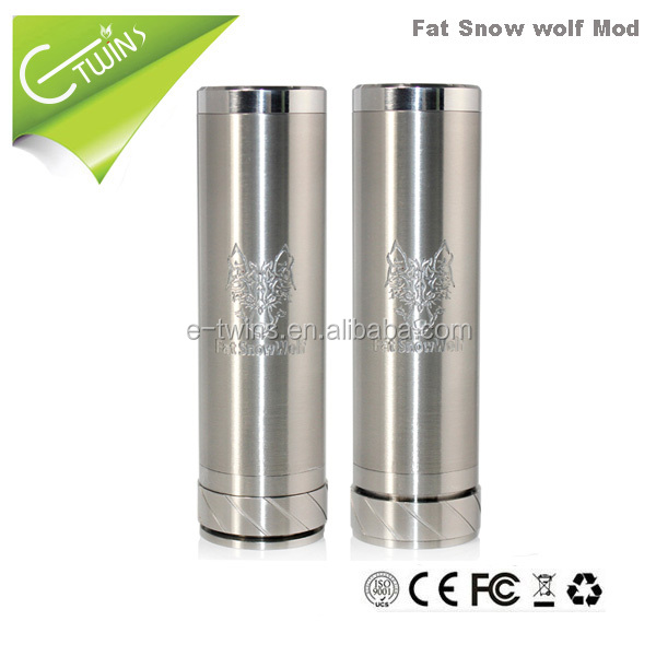 Newest design 26650 mod the fat snow wolf clone mechanical mod