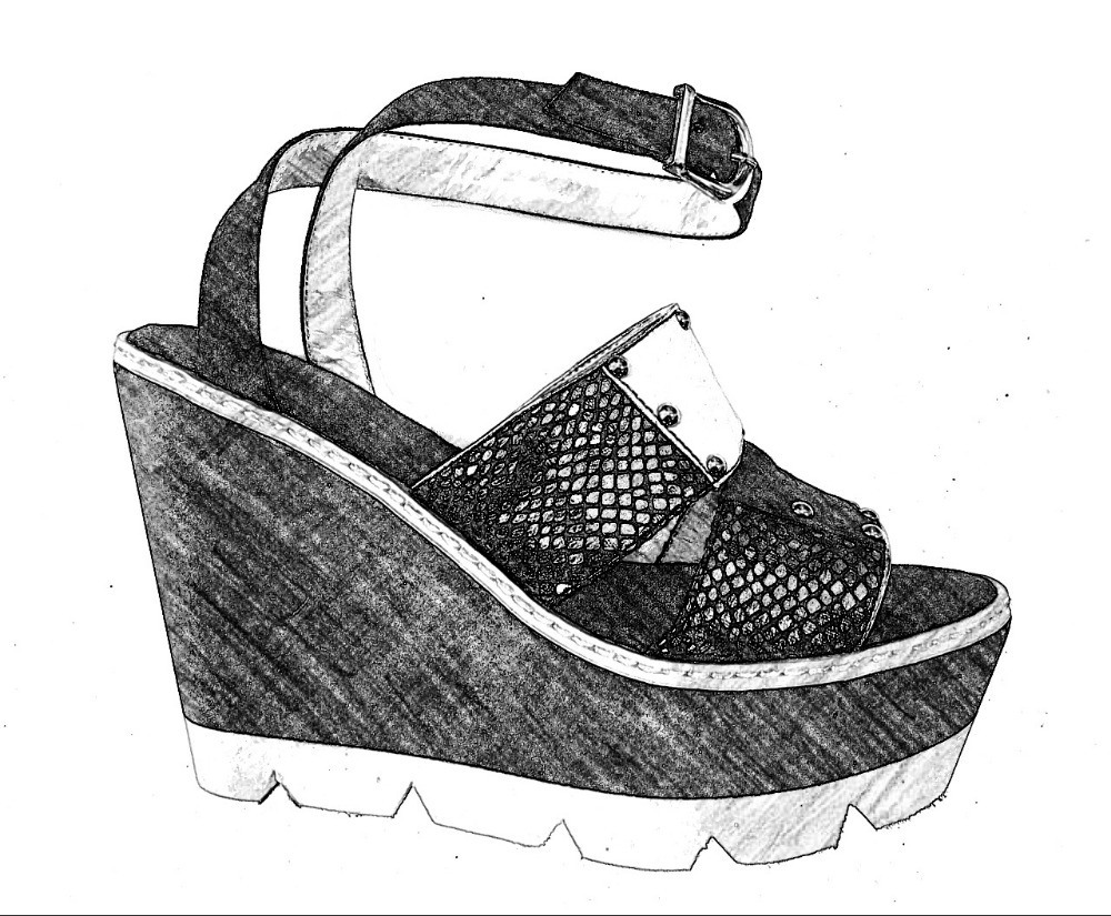 新しいデザイン2015ファッションの夏の女性の女性のサンダルパンプスの靴ハイヒールの服靴puの革の靴黒仕入れ・メーカー・工場