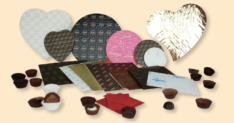 5層ボックスチョコレートのための保護クッションパッド付きグラシン紙で作られたカスタマイズされたロゴ仕入れ・メーカー・工場