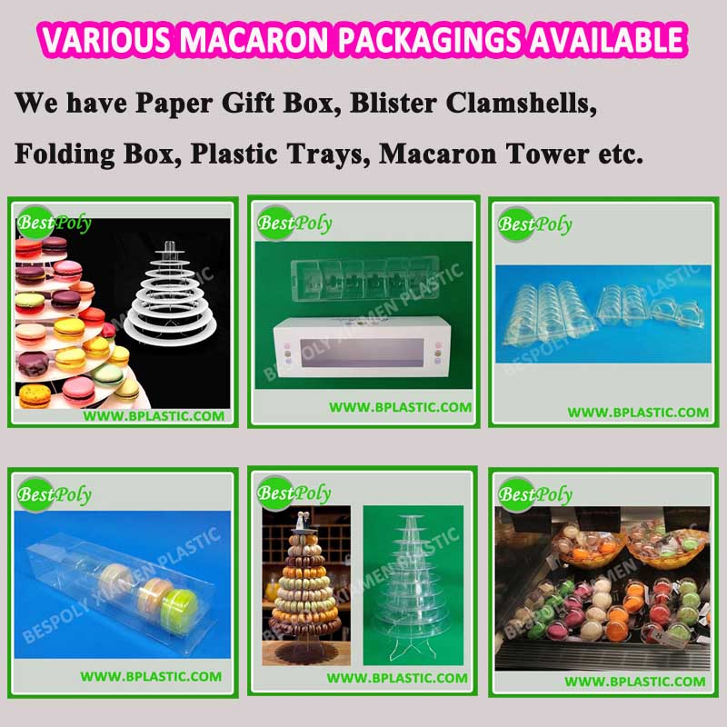 Paper Packaging Box for Macarons, Egg Tart, Chocolates, Paper Window Box, Paper Drawer Box