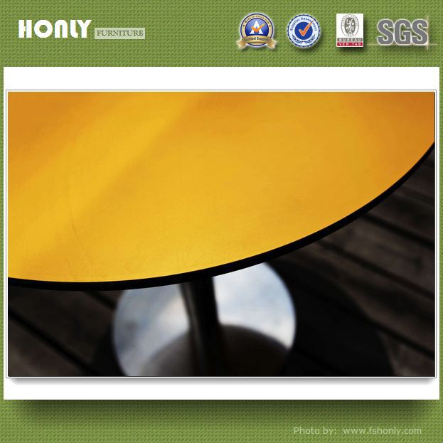 Round table steel frame outdoor furniture factories with garden furniture