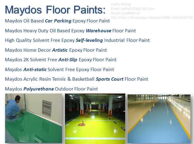 Anti-slip Epoxy Floor Paint heavy duty Maydos Coating