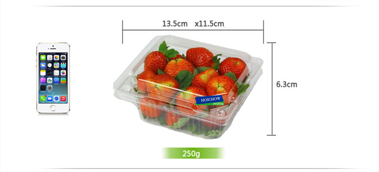 人気のホット販売スーパー125g250g150グラム明確なブリスターが必要とするプラスチック製の果物の包装ボックス仕入れ・メーカー・工場