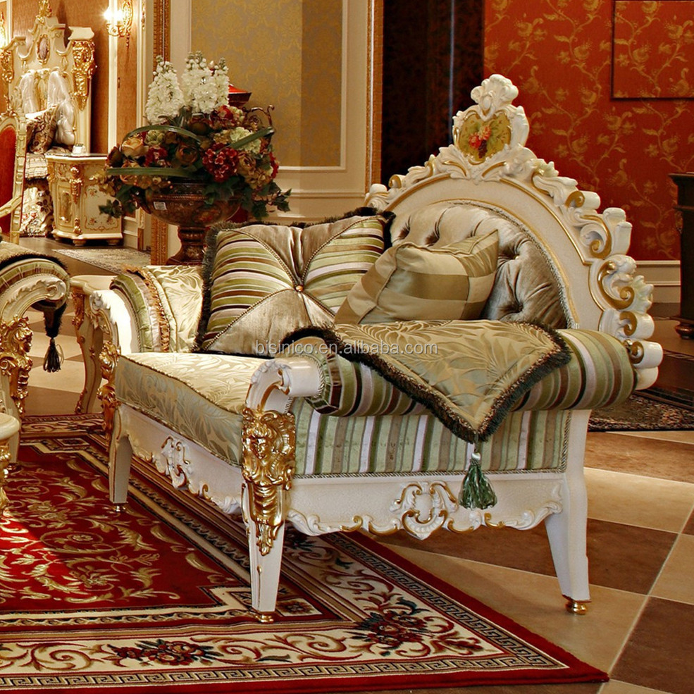 Luxe rococo frans hout gesneden met de hand geschilderde woonkamer ...