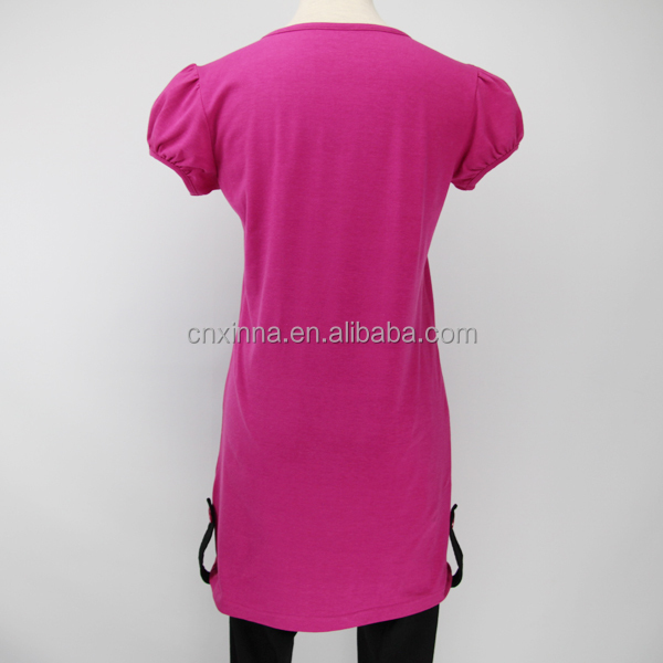 新しいモデル2014年素敵な夏の女性のtシャツ安いカスタム拡張問屋・仕入れ・卸・卸売り