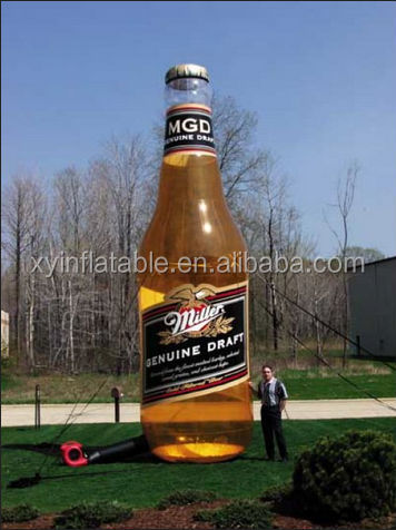 2014 Custom giant inflatable champagne bottle for promotion
