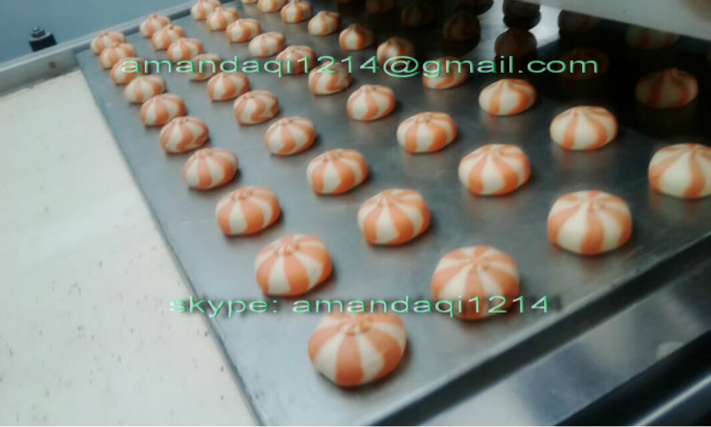 double color cookies forming and wire cutting machine