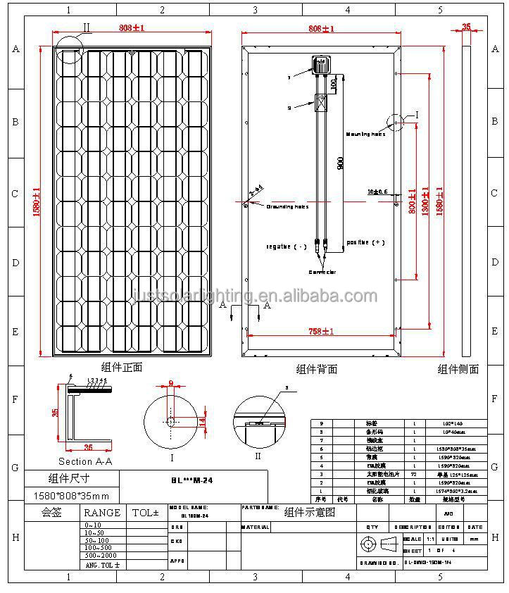 強化ガラスラミネーションモノラル結晶200w190ワット太陽光発電モジュール仕入れ・メーカー・工場