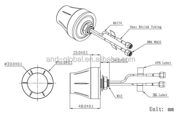 送料無料gps+3gを組み合わせたアンテナsmaコネクタ、 防水3gのgpsアンテナ仕入れ・メーカー・工場