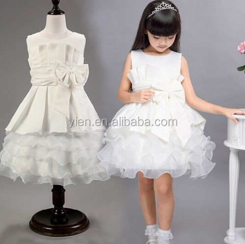 かわいいホット新しいニースドレス用ベビーサテン花ニースドレス用赤ちゃん仕入れ・メーカー・工場