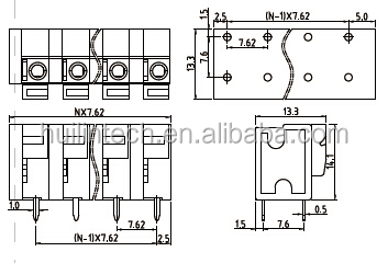 町洋スプリングクランプ端子台7.62mm300v10a仕入れ・メーカー・工場